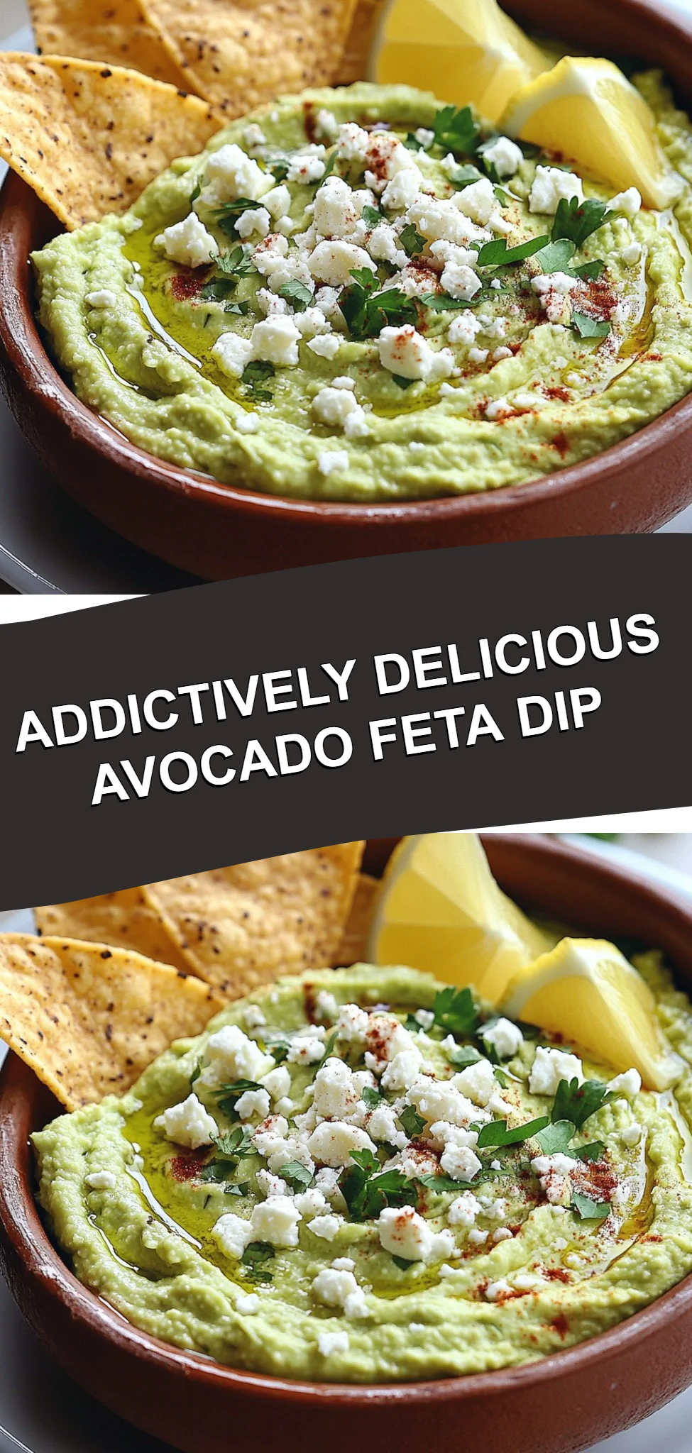 Addictively Delicious Avocado Feta Dip
