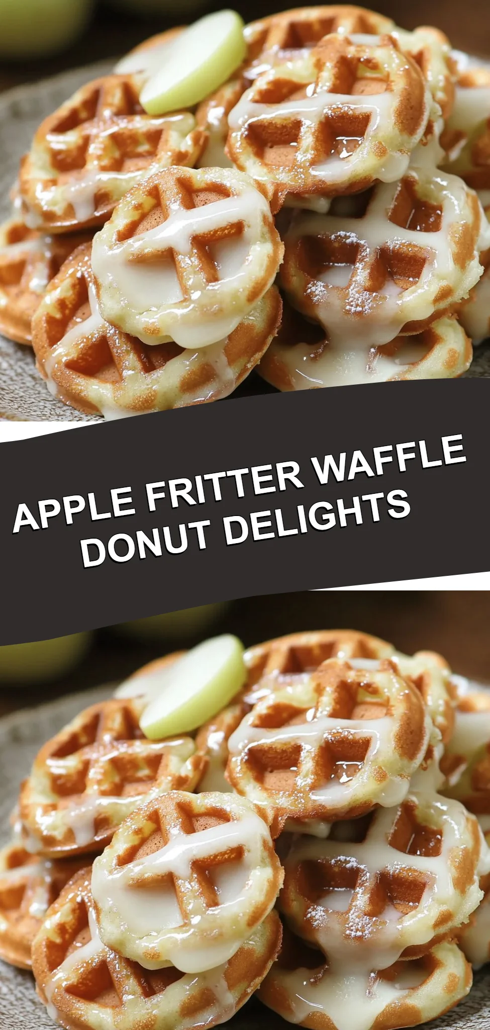 Apple Fritter Waffle Donut Delights