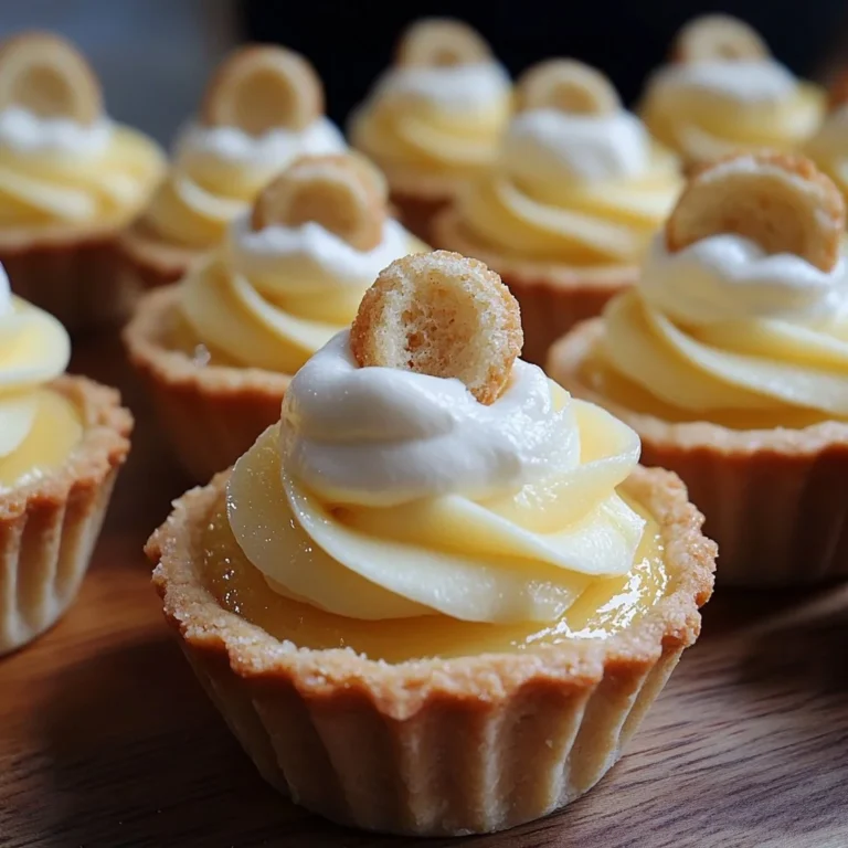 Delicious banana cream pie muffins on a cooling rack