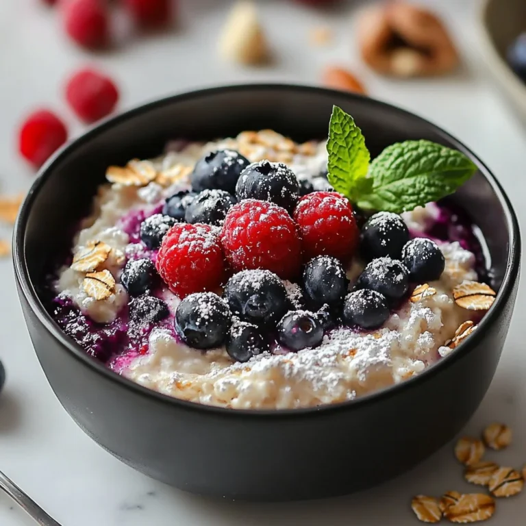 Delicious blueberry cottage cheese morning bake in a baking dish