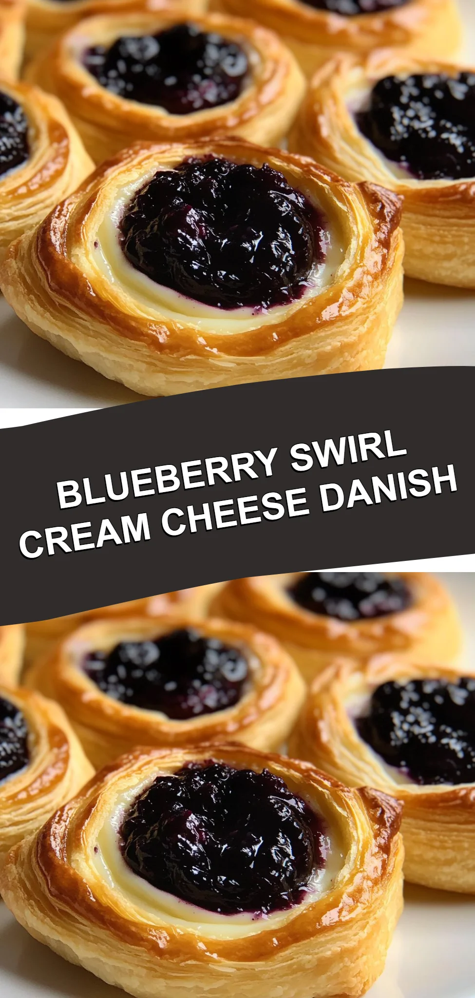 Blueberry Swirl Cream Cheese Danish