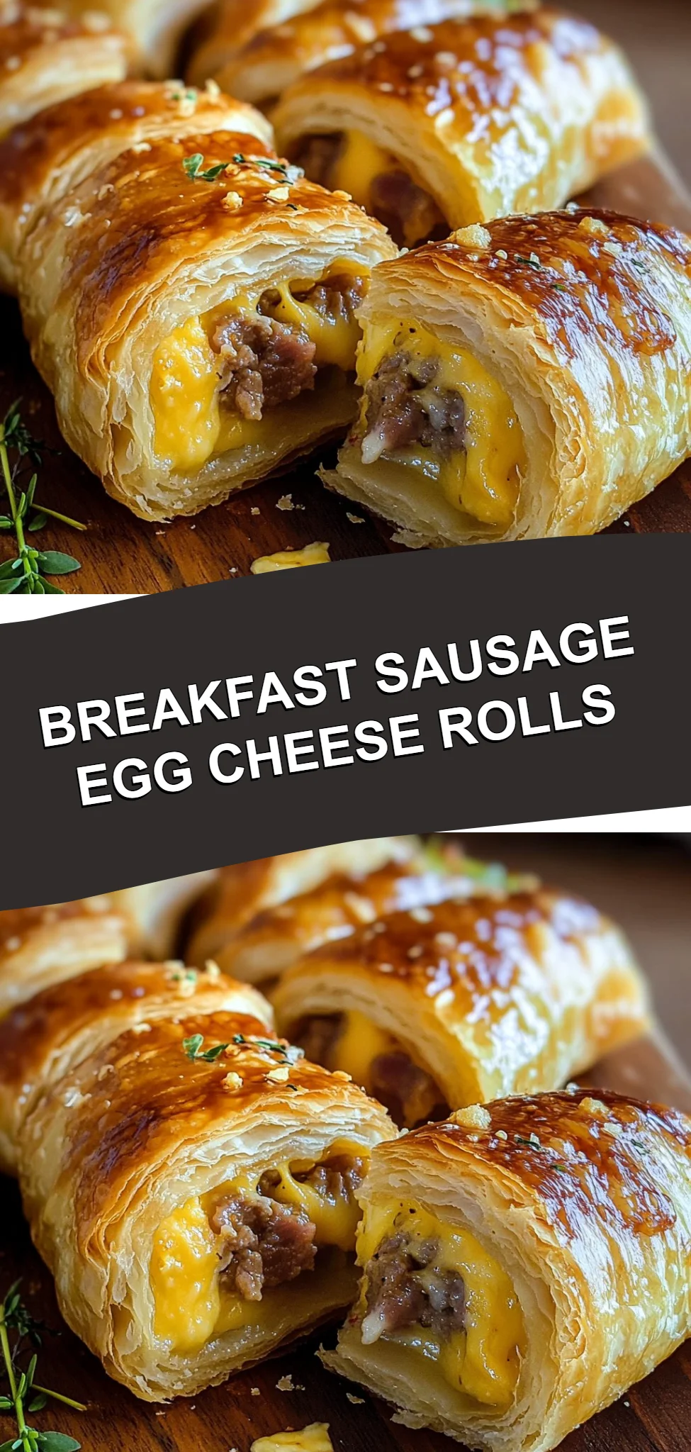 Breakfast Sausage Egg Cheese Rolls