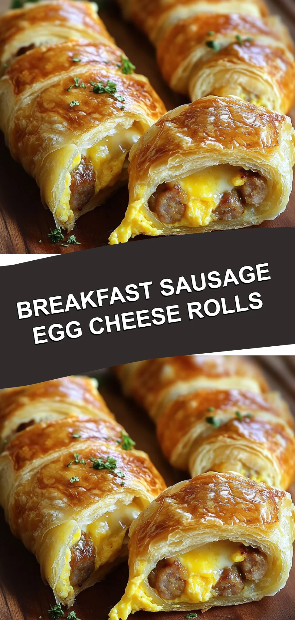 Breakfast Sausage Egg Cheese Rolls