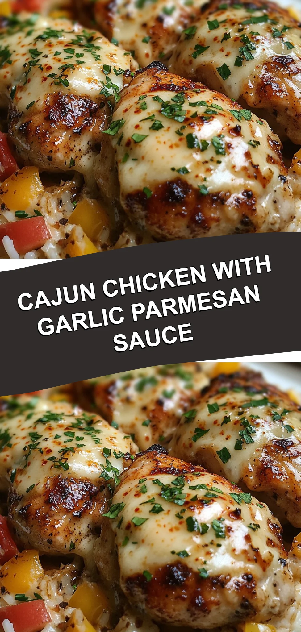 Cajun Chicken with Garlic Parmesan Sauce