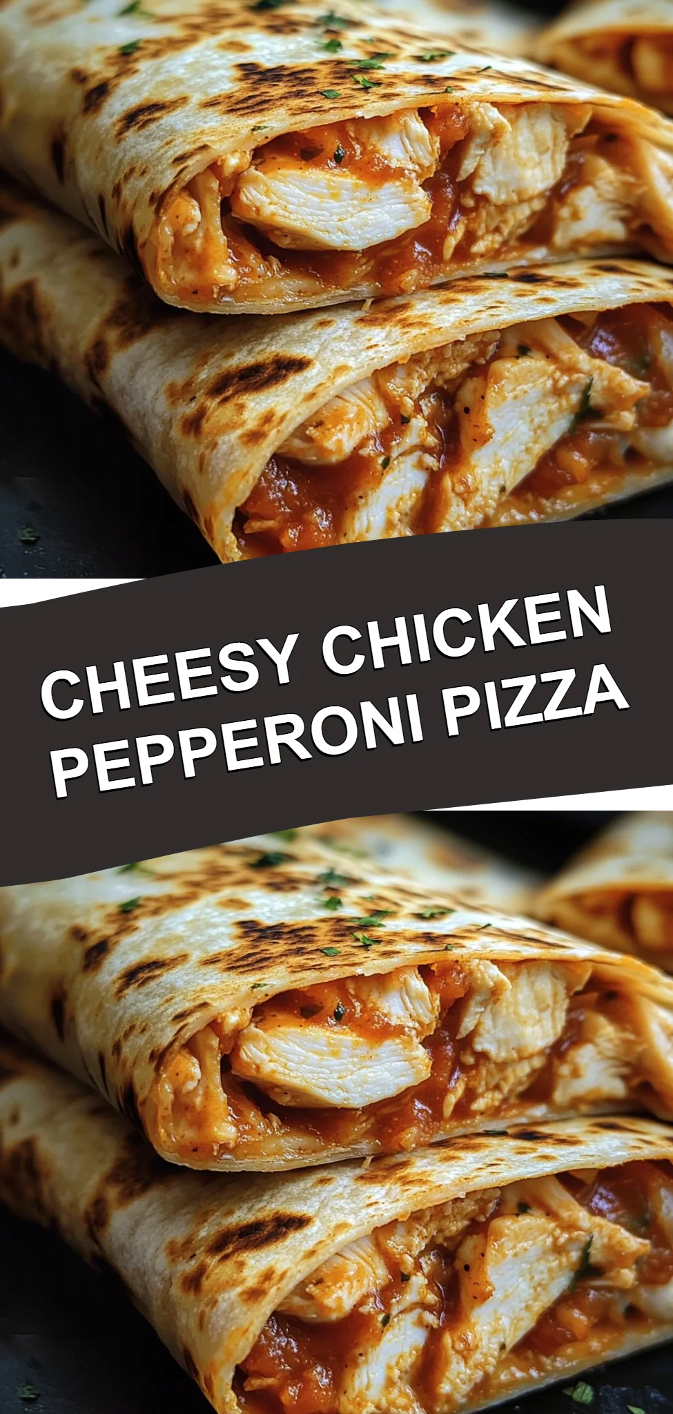 Cheesy Chicken Pepperoni Pizza