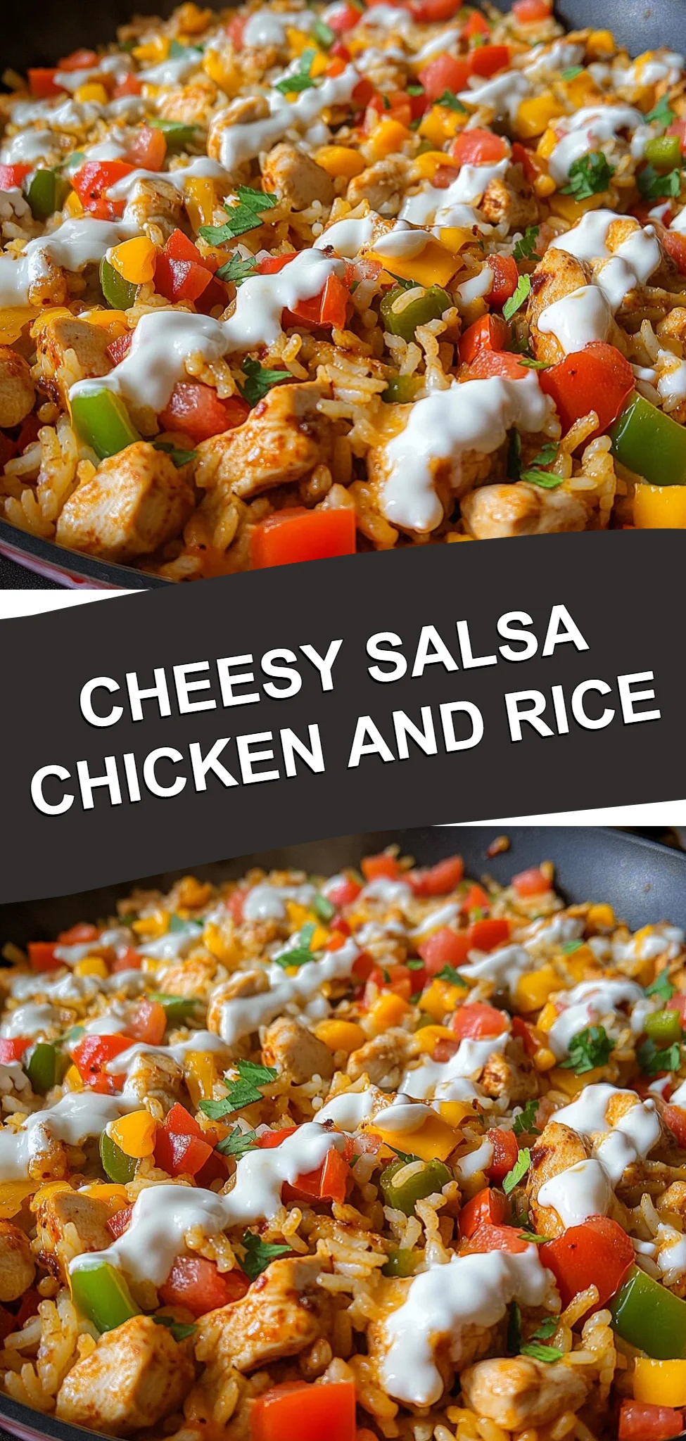Cheesy Salsa Chicken and Rice