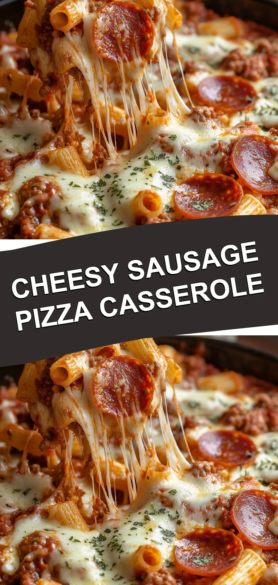 Cheesy Sausage Pizza Casserole