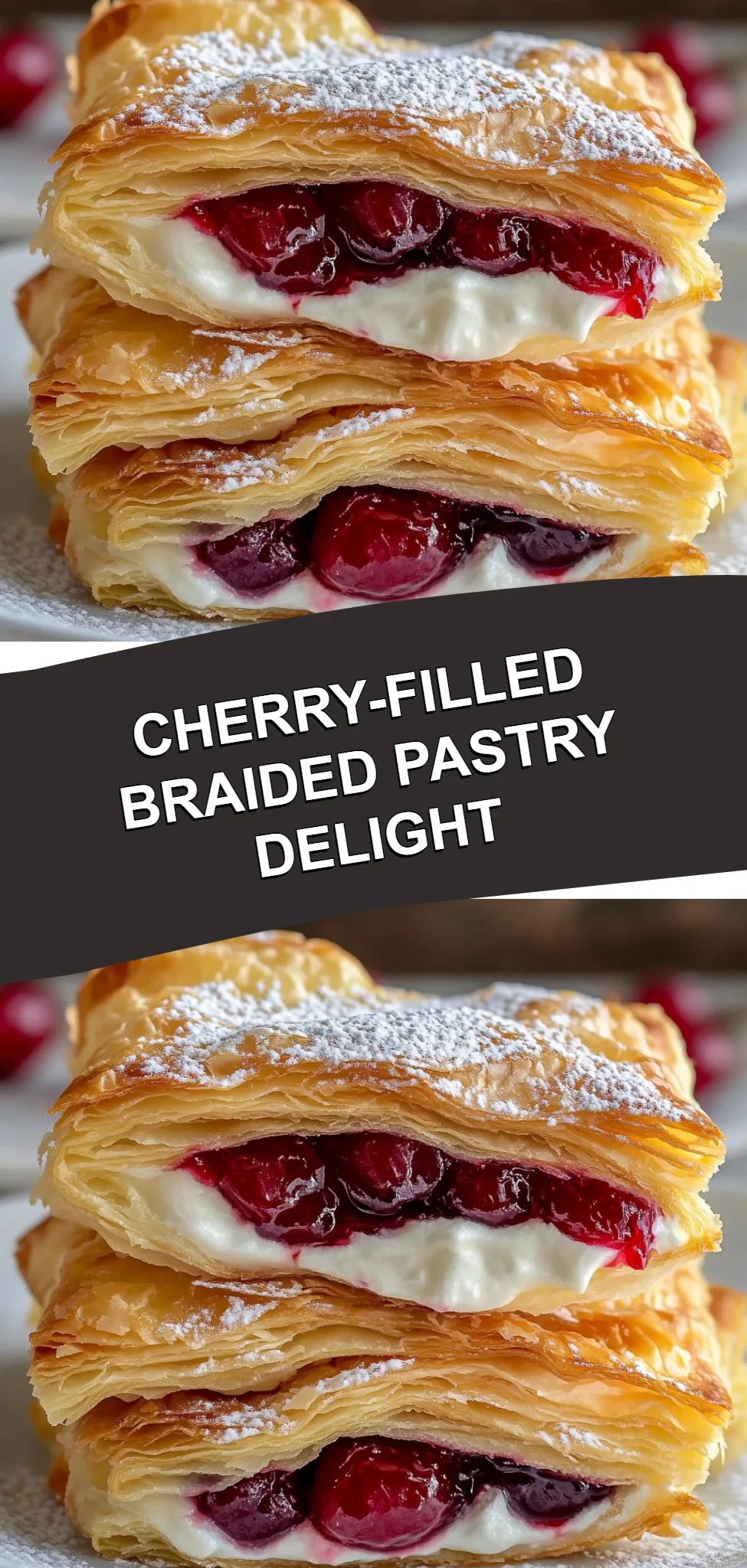 Cherry-Filled Braided Pastry Delight