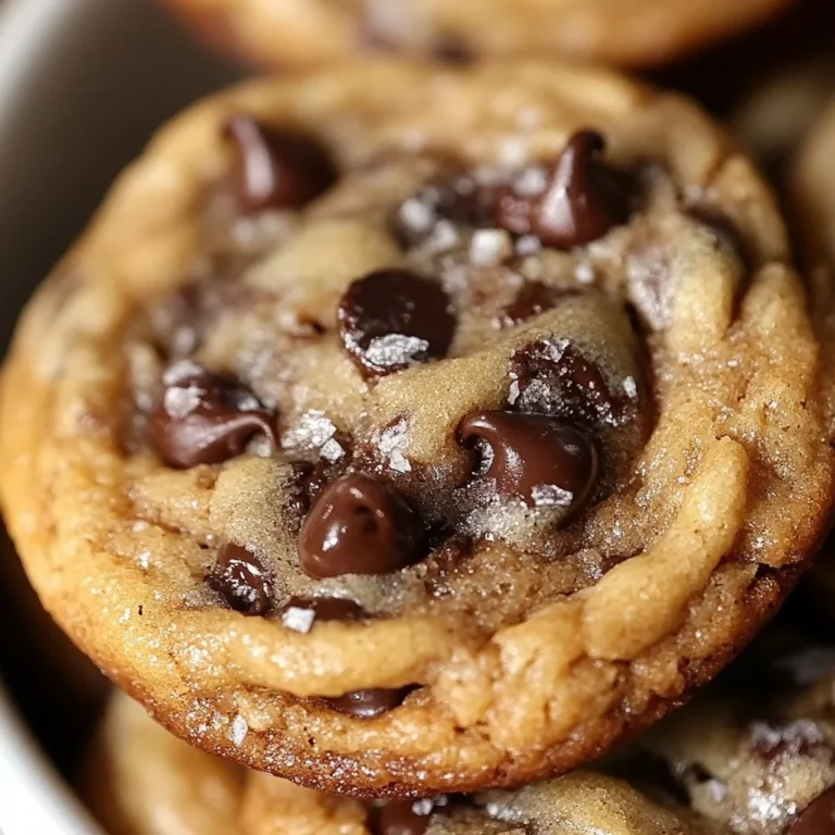 Chewy brown-butter cookies with chocolate chips on a baking tray