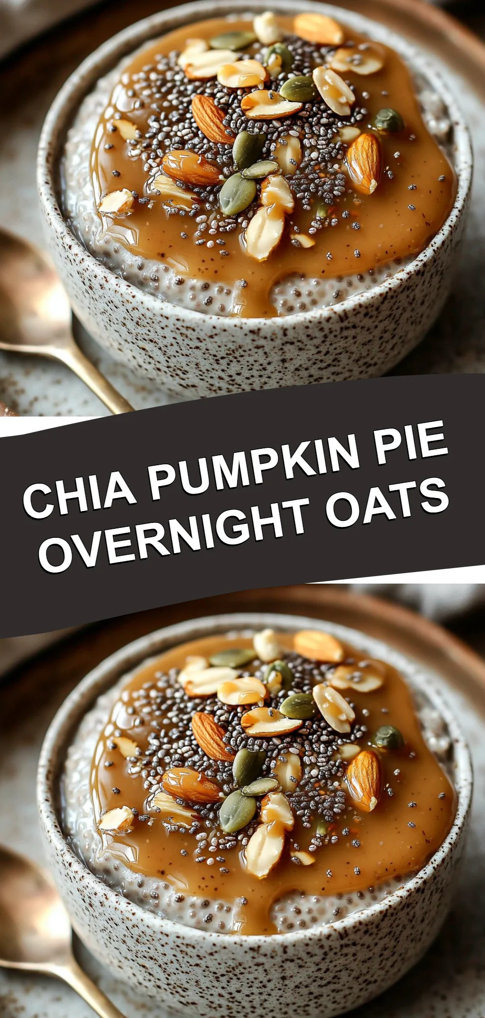 Chia Pumpkin Pie Overnight Oats
