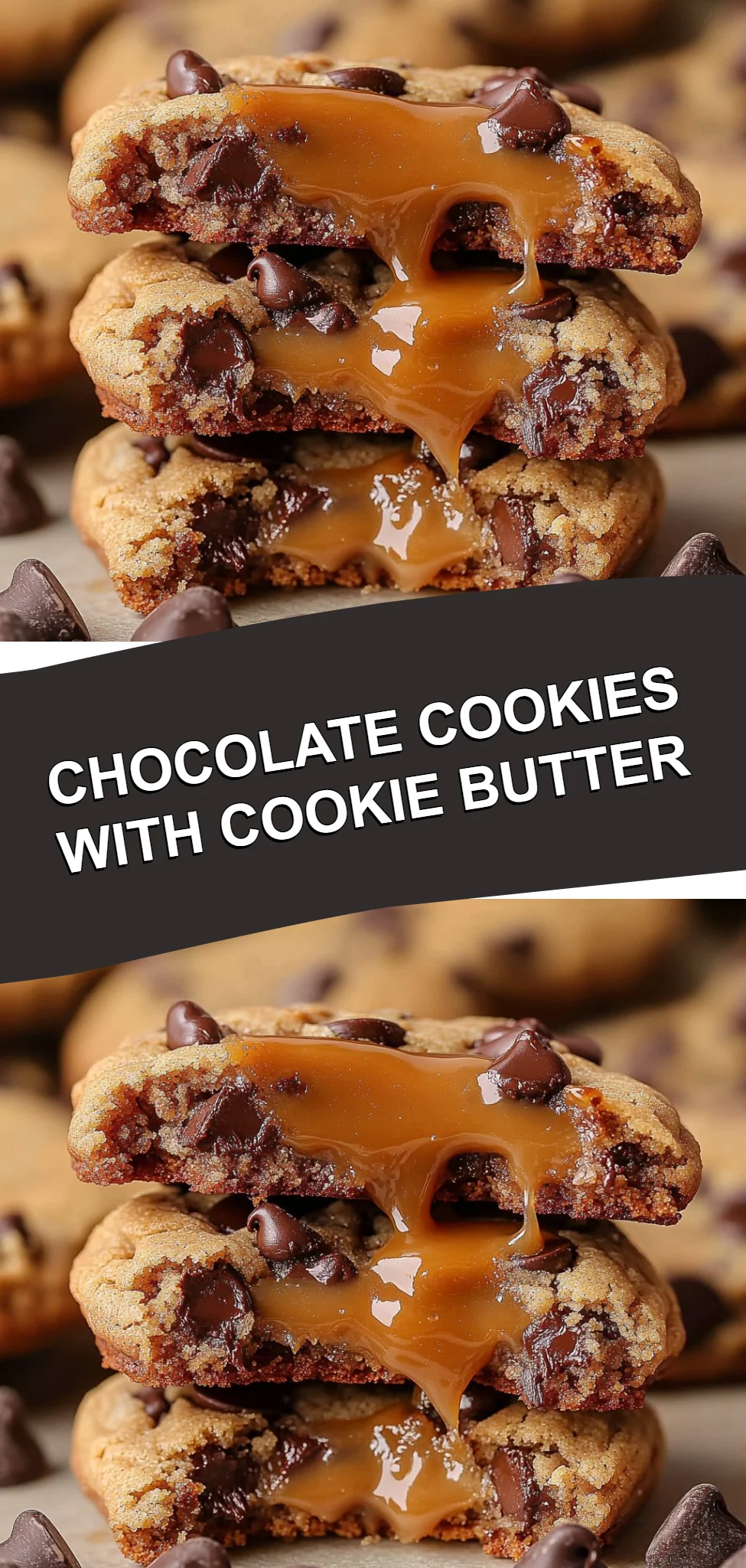 Chocolate Cookies with Cookie Butter