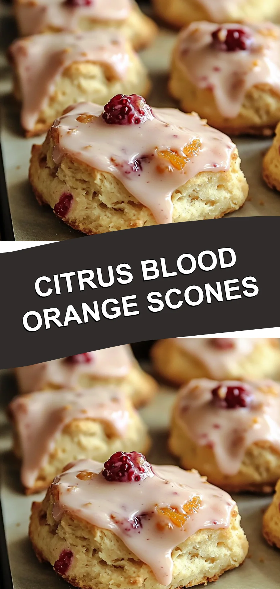 Citrus Blood Orange Scones