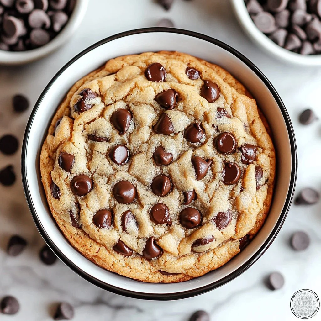 Freshly baked classic chocolate chip cookies on a cooling rack