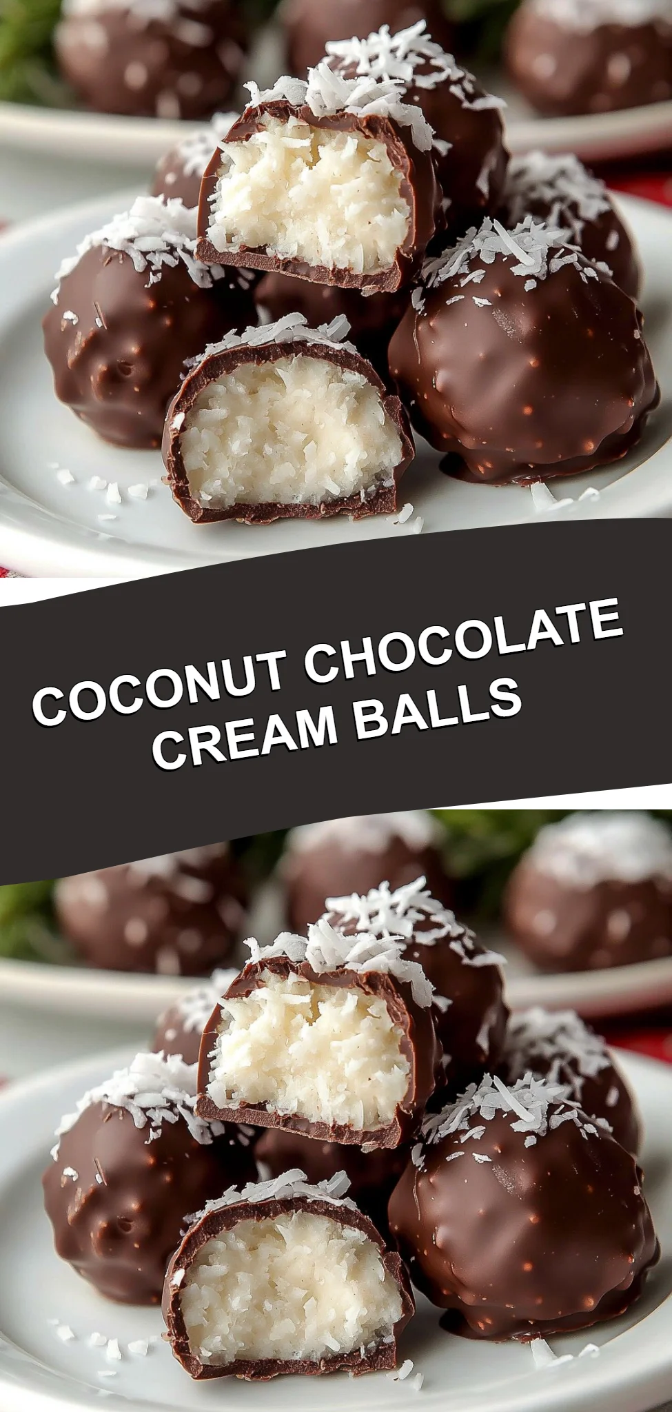 Coconut Chocolate Cream Balls