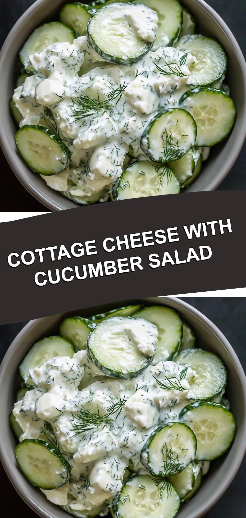 Cottage Cheese with Cucumber Salad
