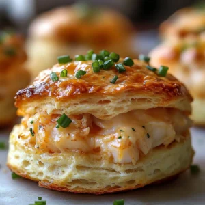 Delicious freshly baked Crab and Cheese Biscuits on a plate