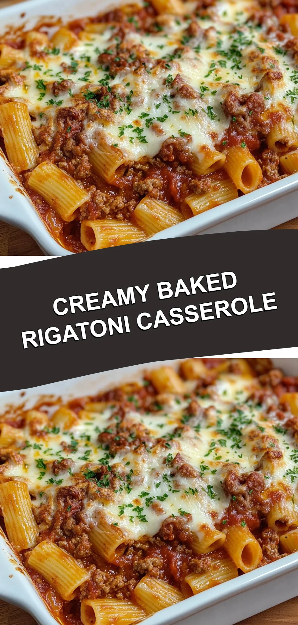 Creamy Baked Rigatoni Casserole