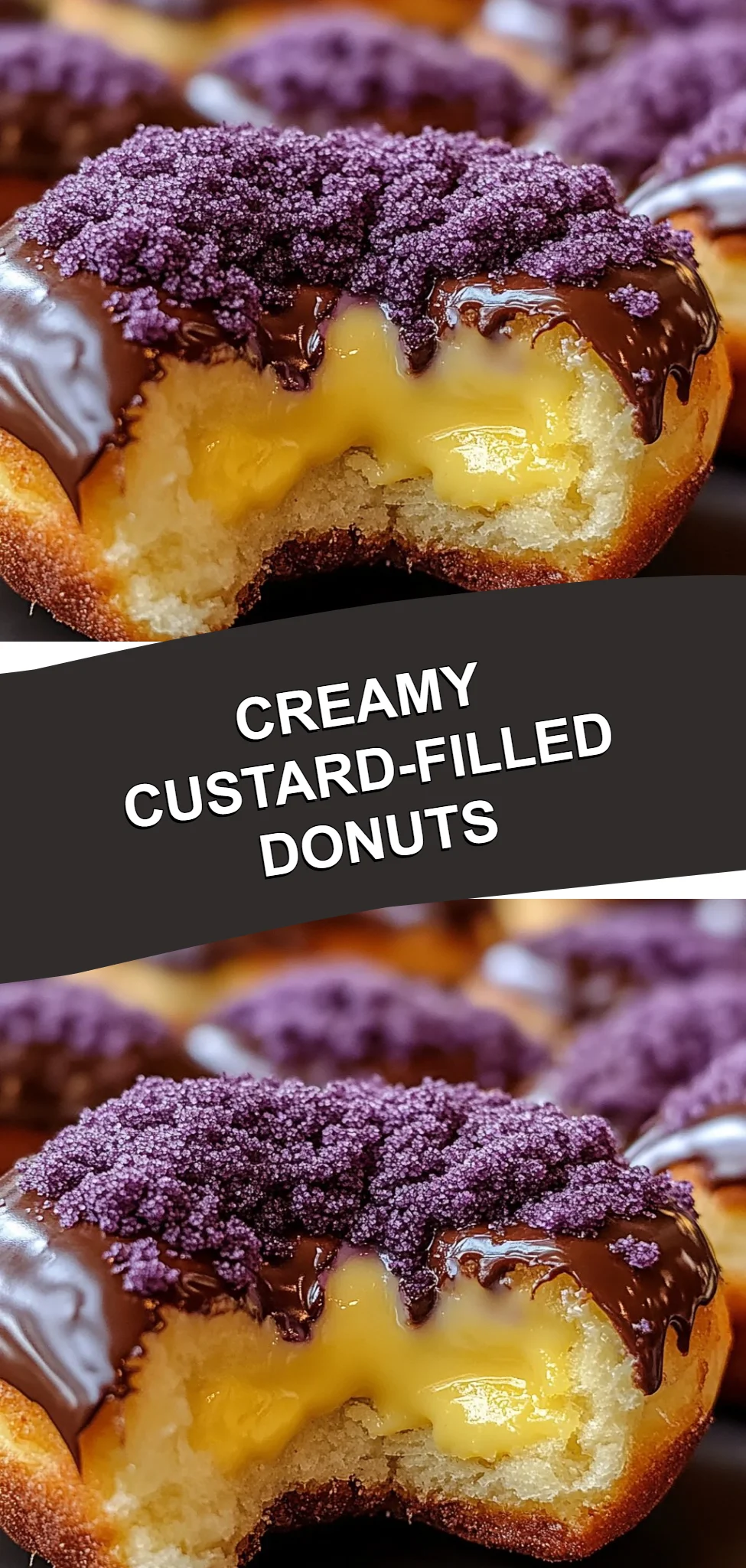 Creamy Custard-Filled Donuts