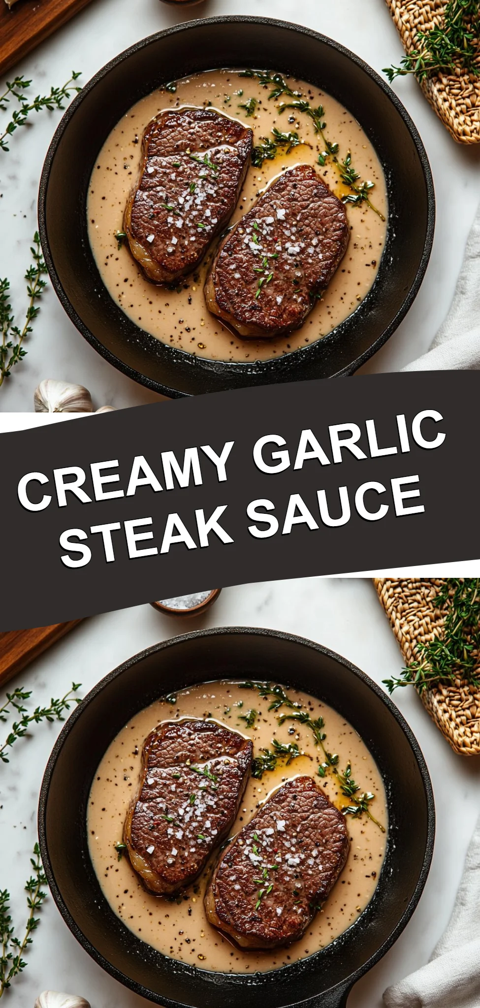 Creamy Garlic Steak Sauce