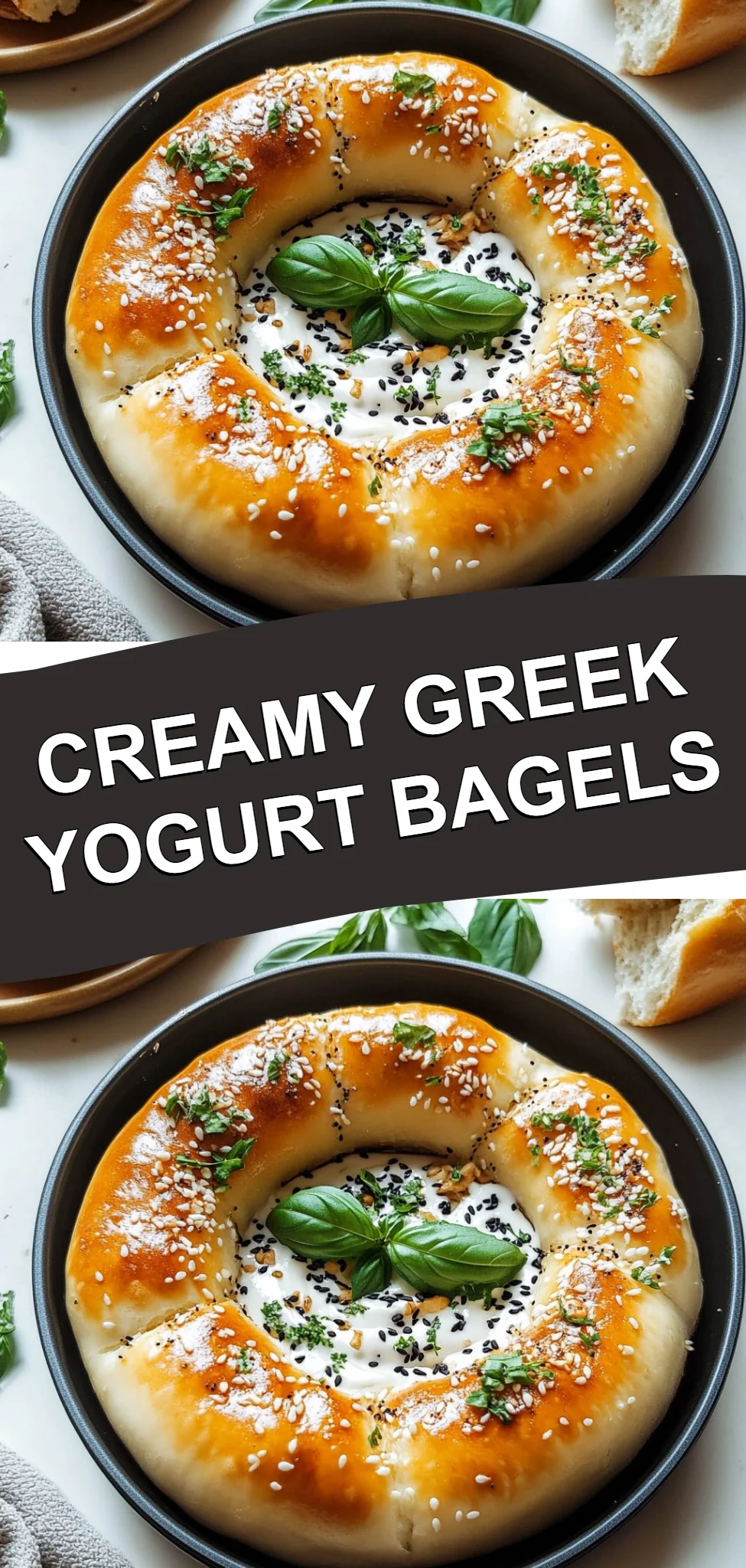 Creamy Greek Yogurt Bagels