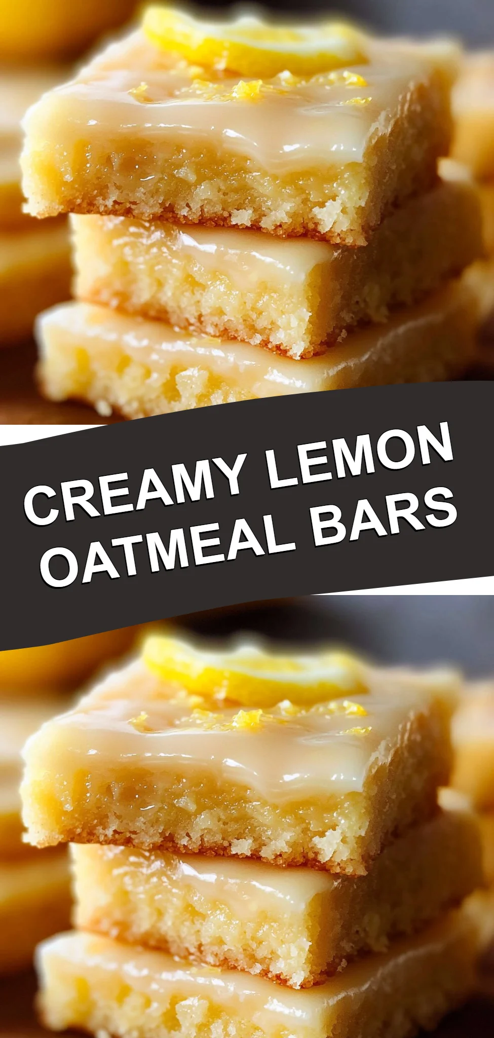 Creamy Lemon Oatmeal Bars