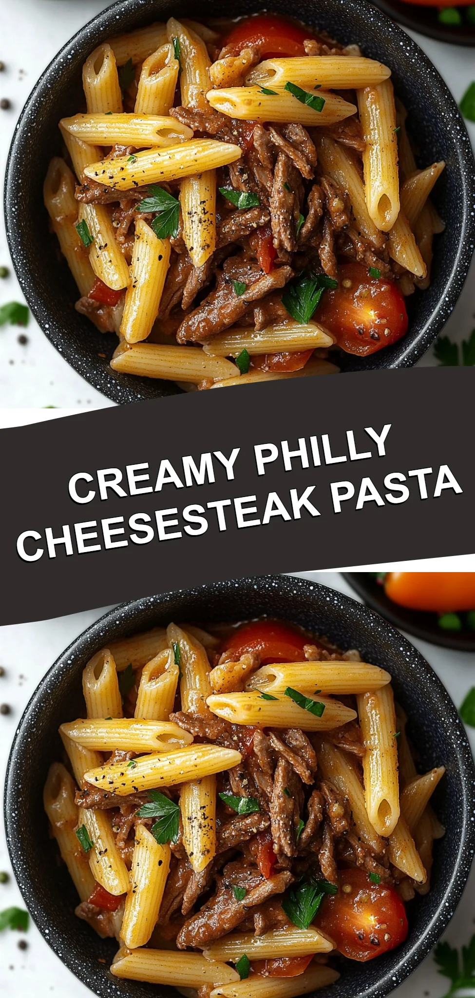 Creamy Philly Cheesesteak Pasta