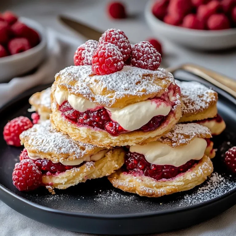 Delicious creamy raspberry cheesecake cookies stacked on a plate