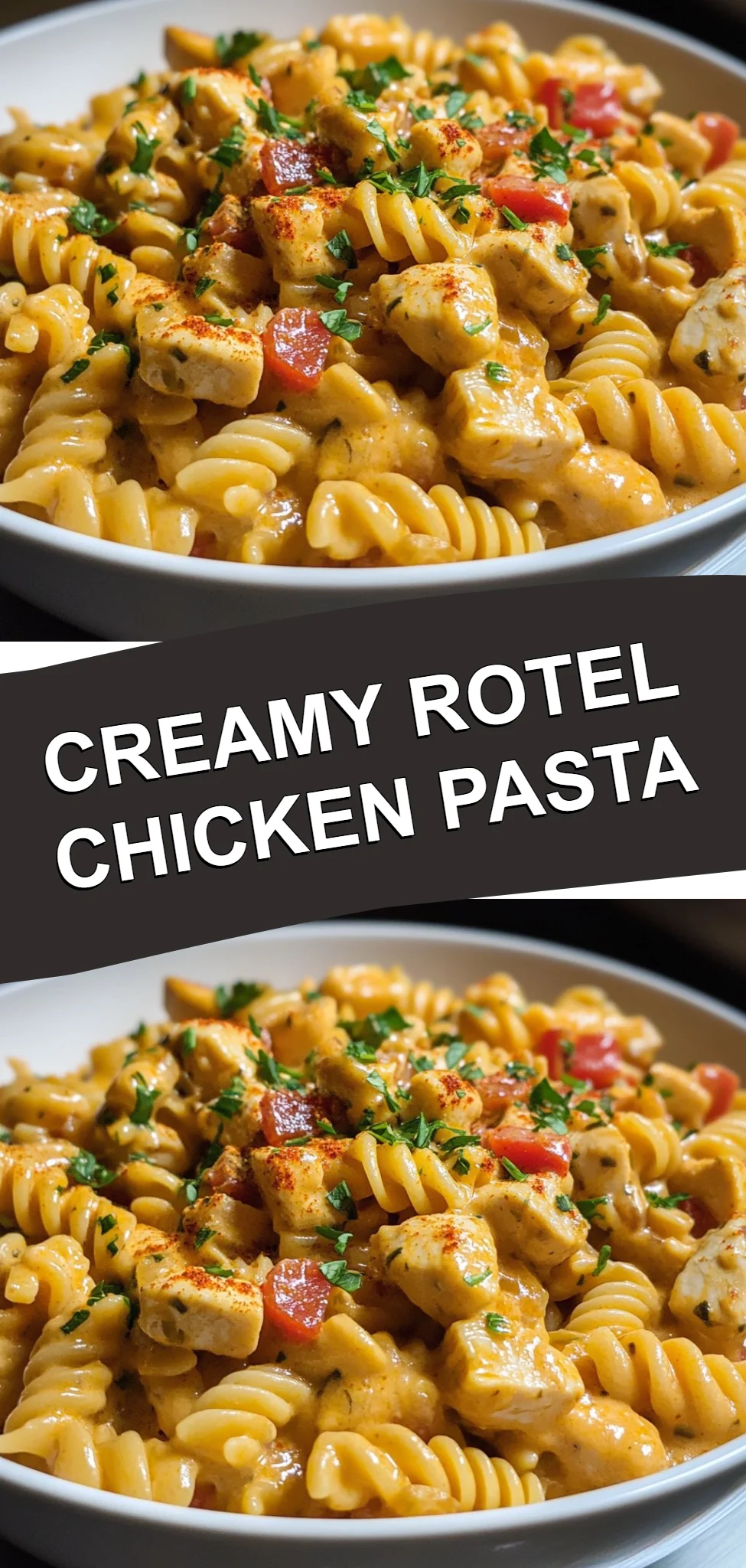 Creamy Rotel Chicken Pasta