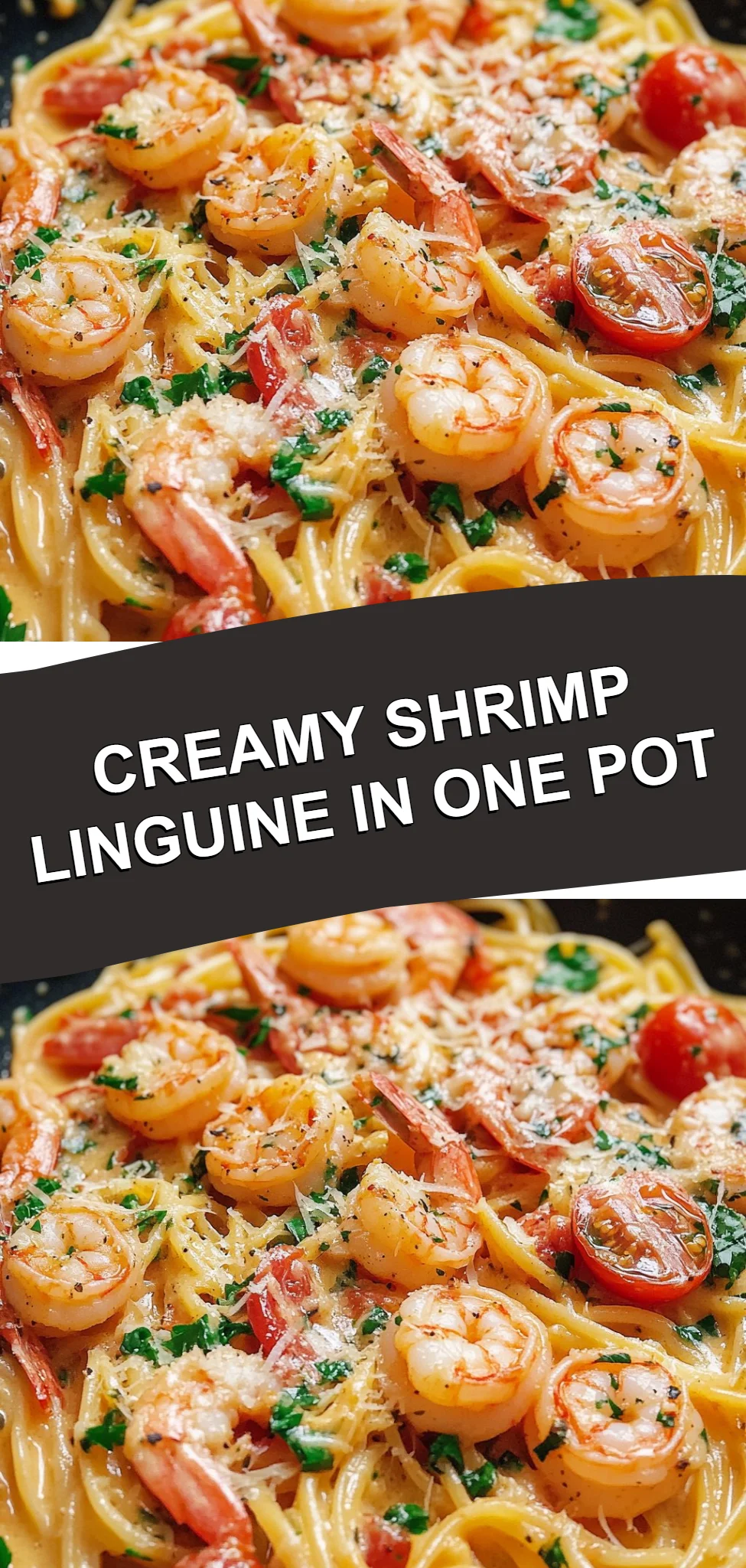 Creamy Shrimp Linguine in One Pot