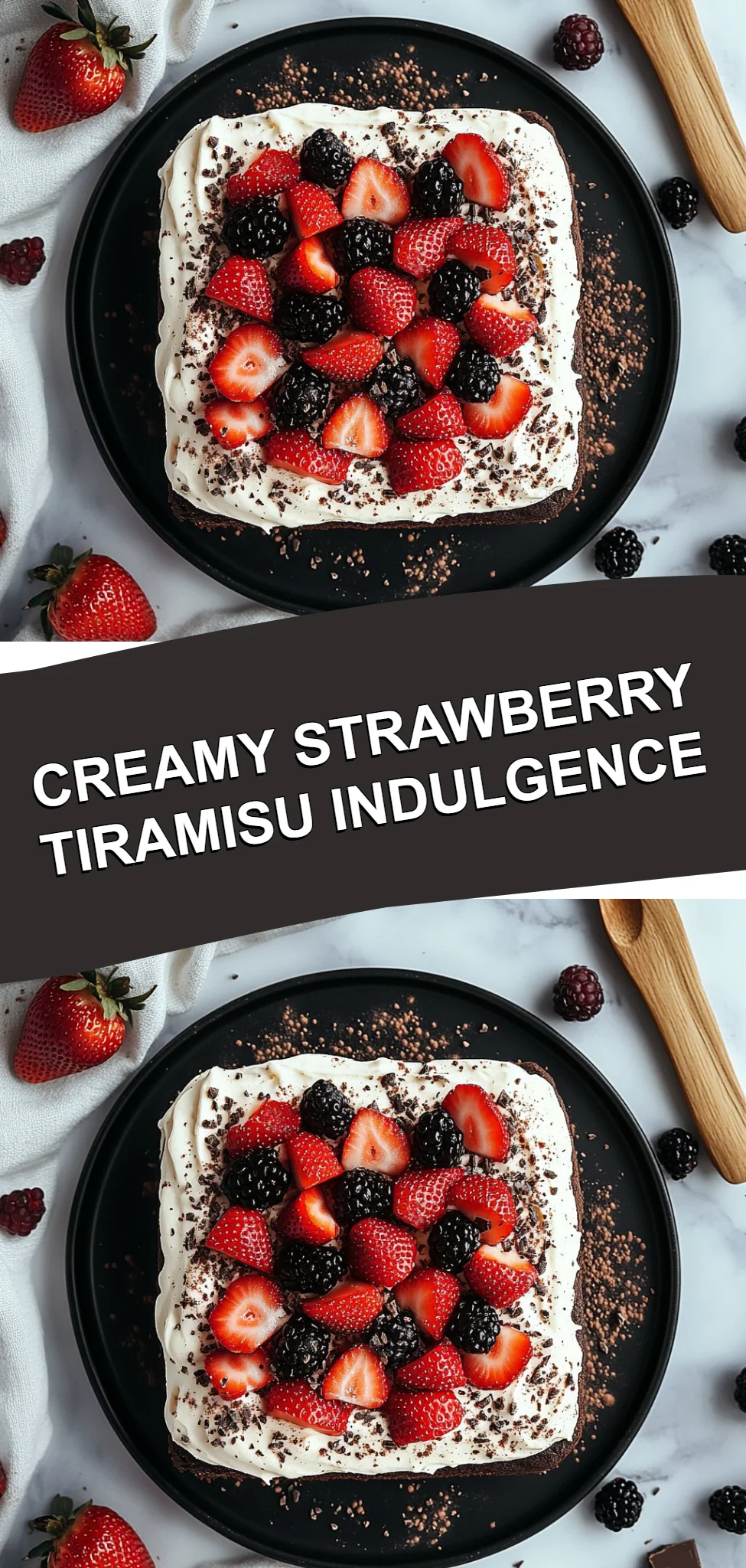 Creamy Strawberry Tiramisu Indulgence