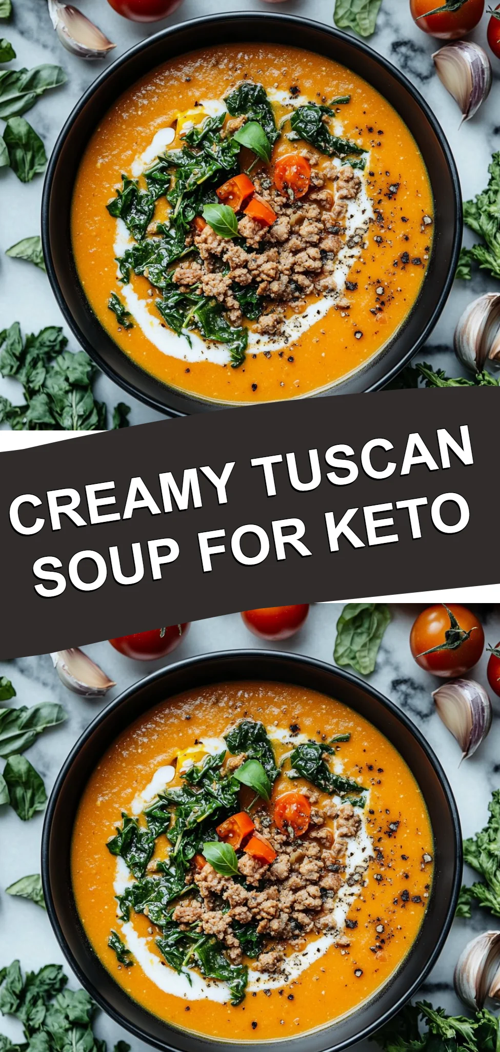 Creamy Tuscan Soup for Keto