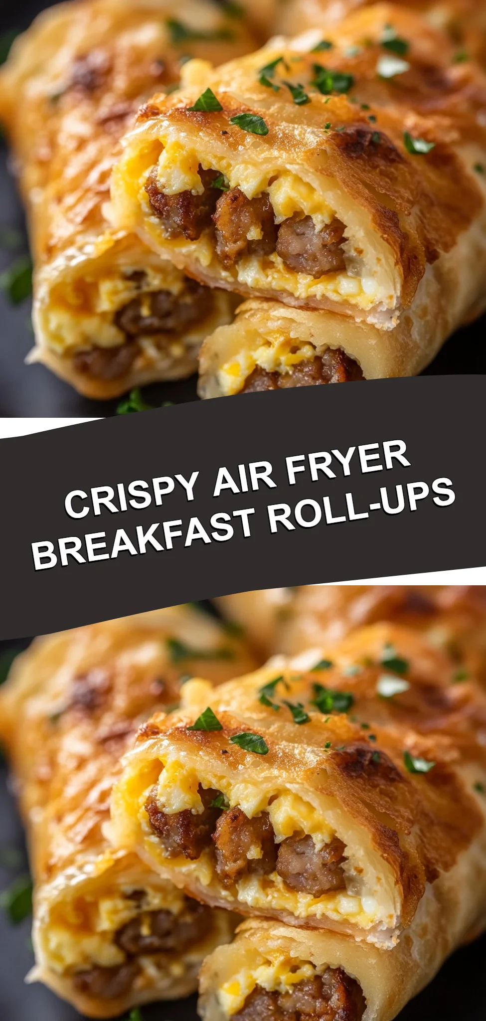 Crispy Air Fryer Breakfast Roll-Ups