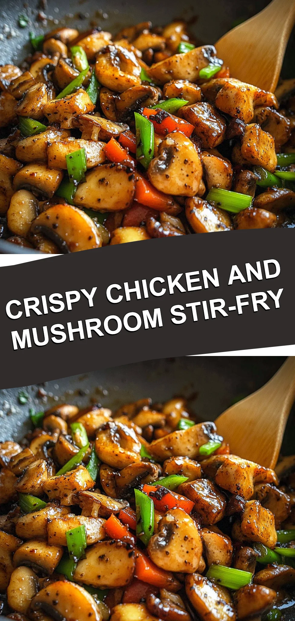 Crispy Chicken and Mushroom Stir-Fry