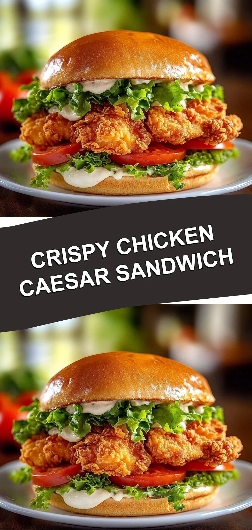 Crispy Chicken Caesar Sandwich
