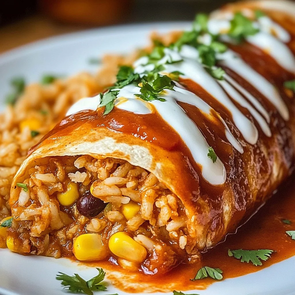 Crispy Chicken Chimichanga Delights served with fresh toppings