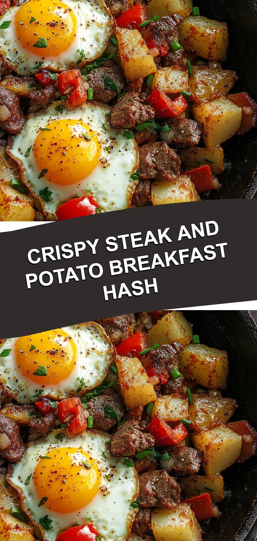 Crispy Steak and Potato Breakfast Hash