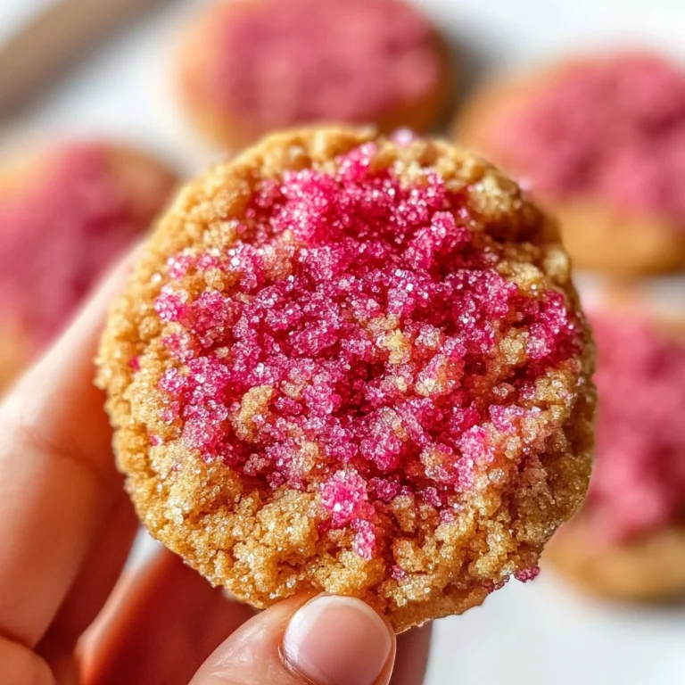 Crunchy strawberry cookies with fresh strawberries on a plate