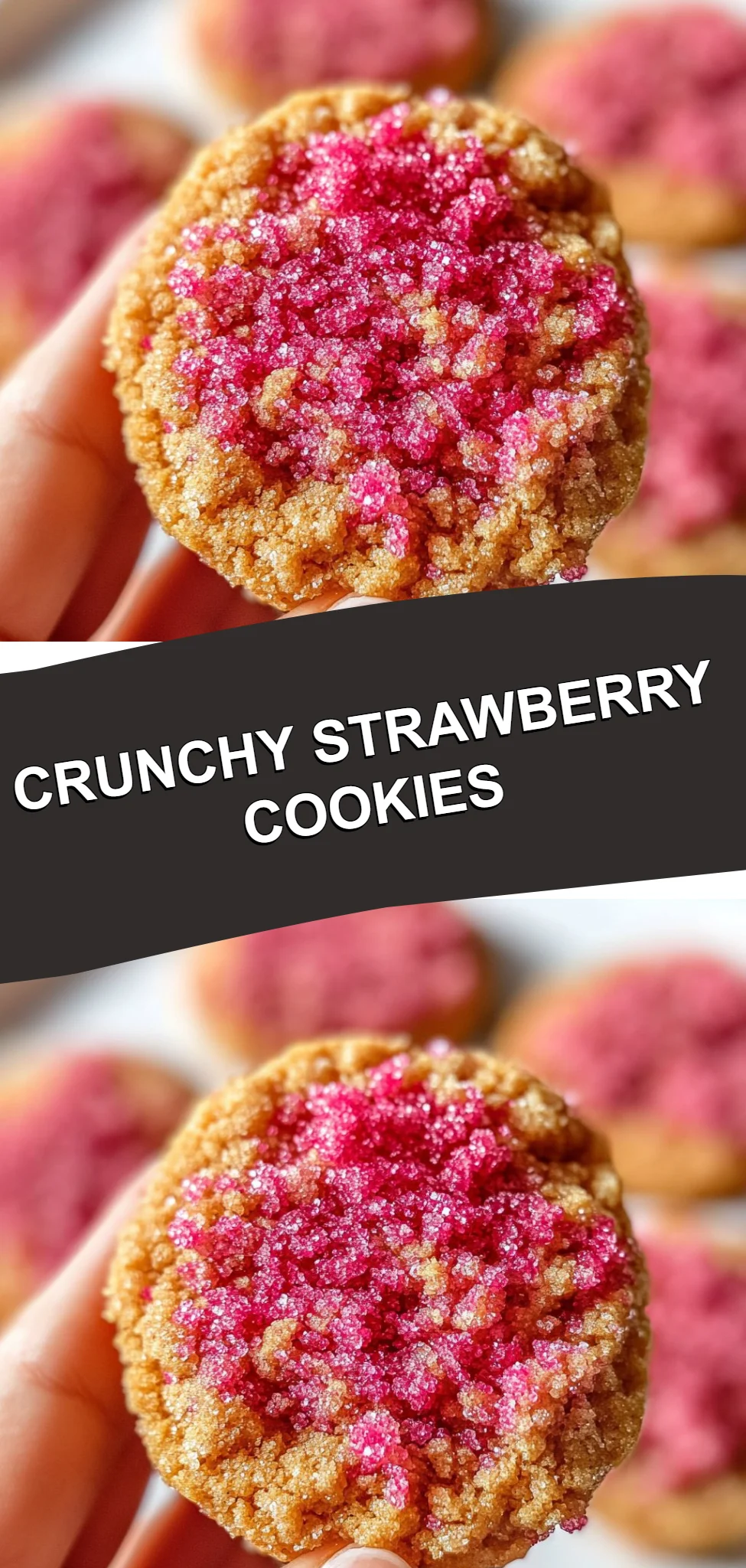 Crunchy Strawberry Cookies