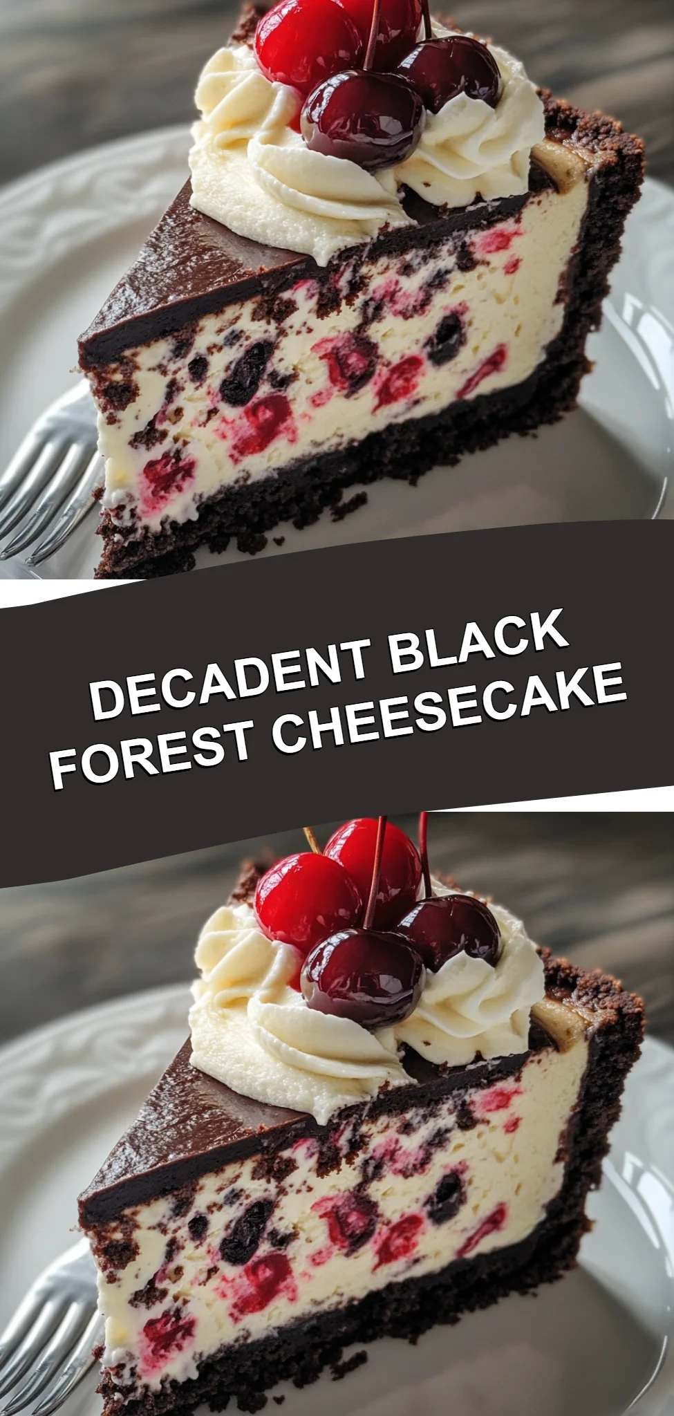 Decadent Black Forest Cheesecake