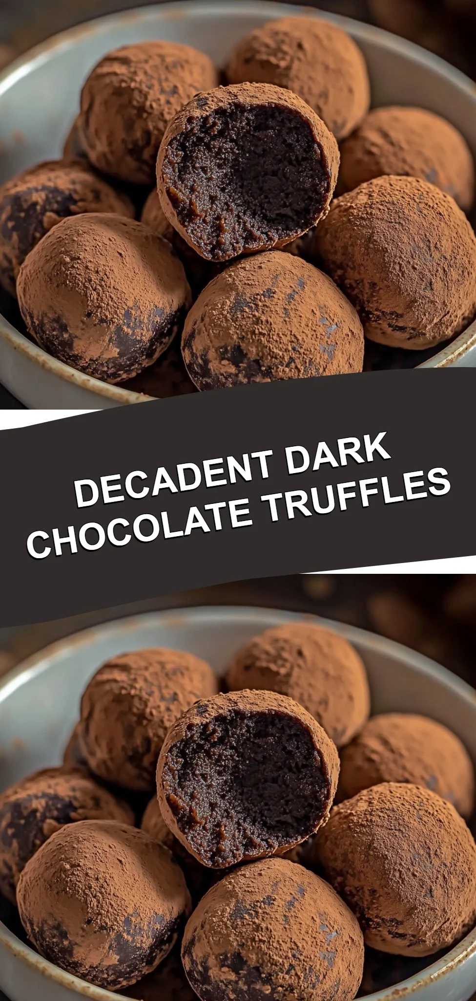 Decadent Dark Chocolate Truffles
