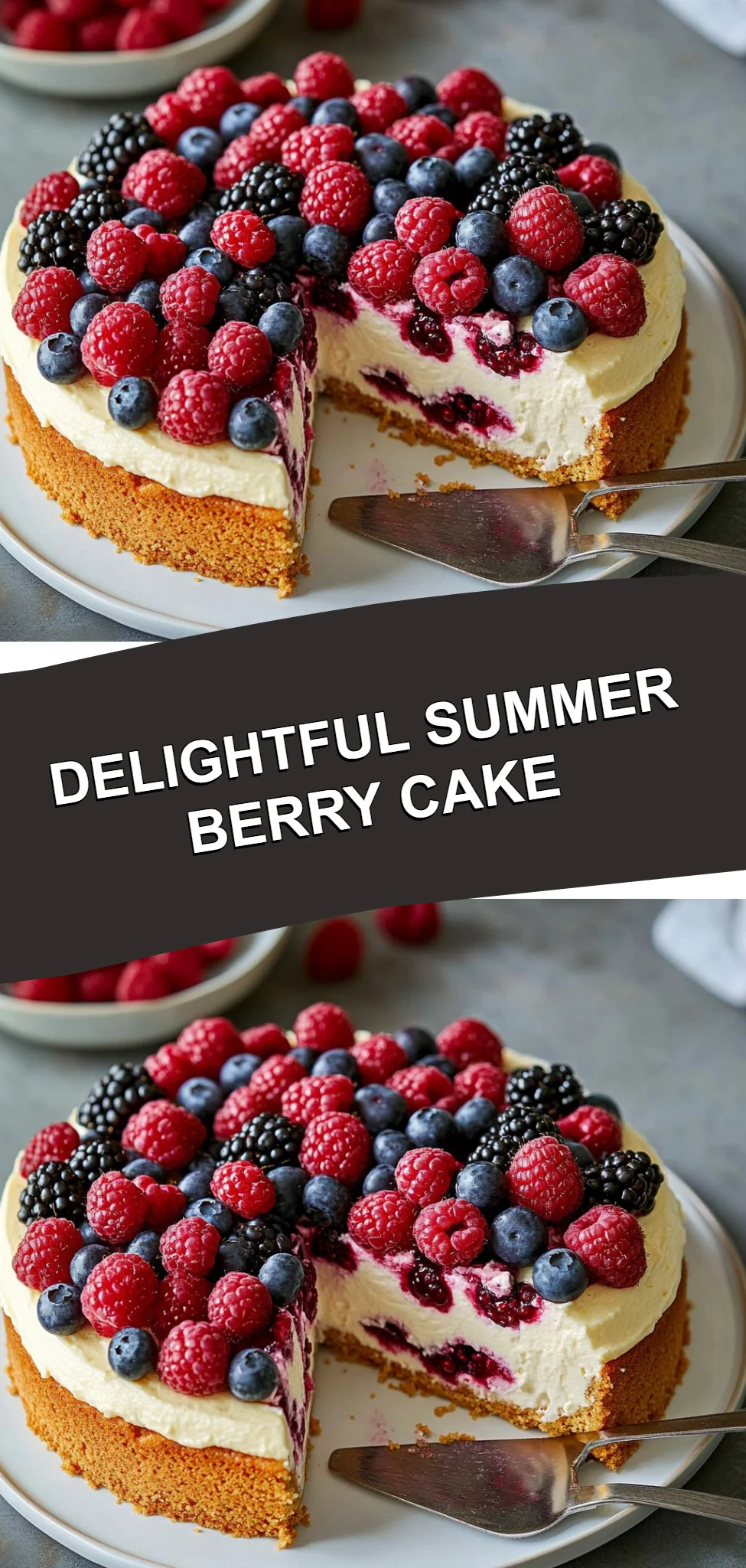 Delightful Summer Berry Cake