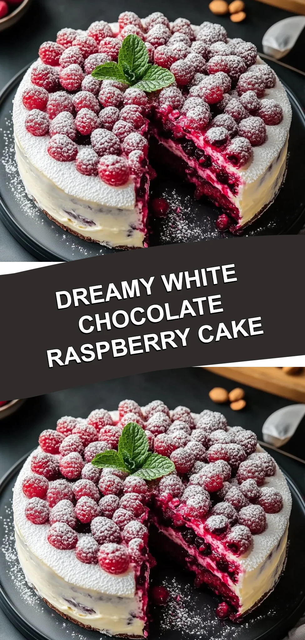 Dreamy White Chocolate Raspberry Cake