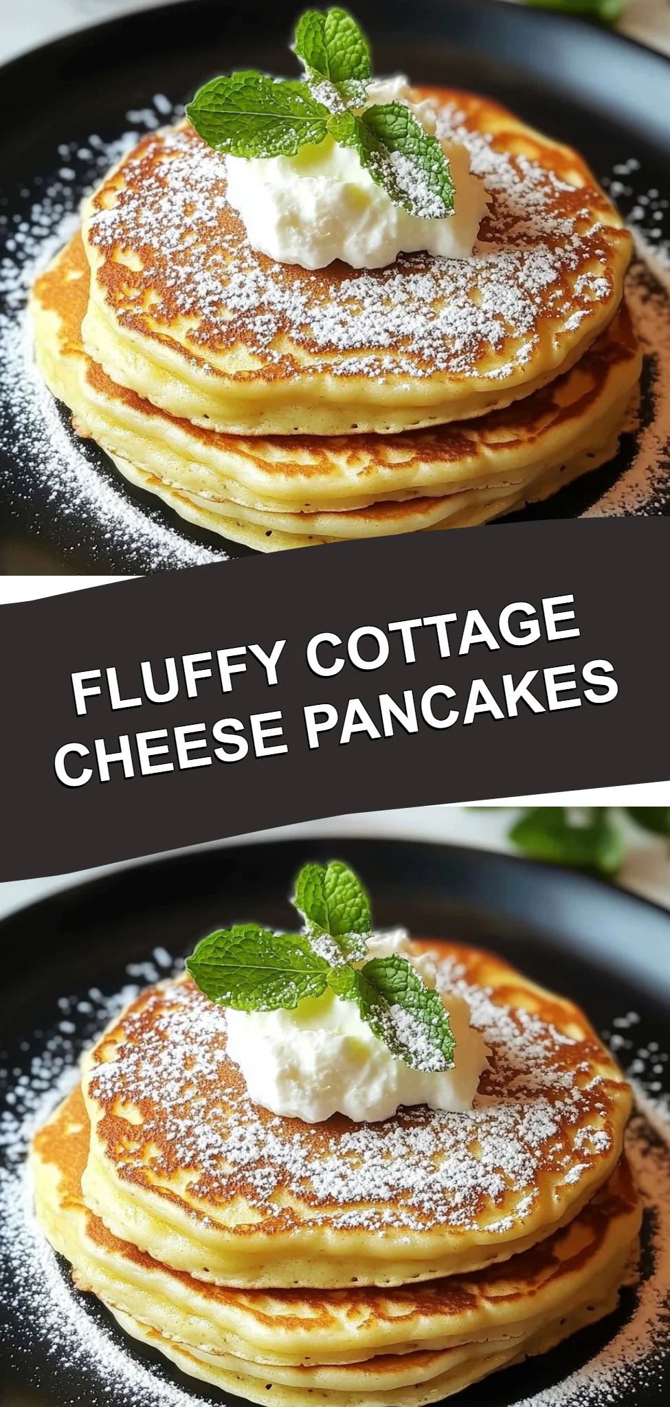 Fluffy Cottage Cheese Pancakes