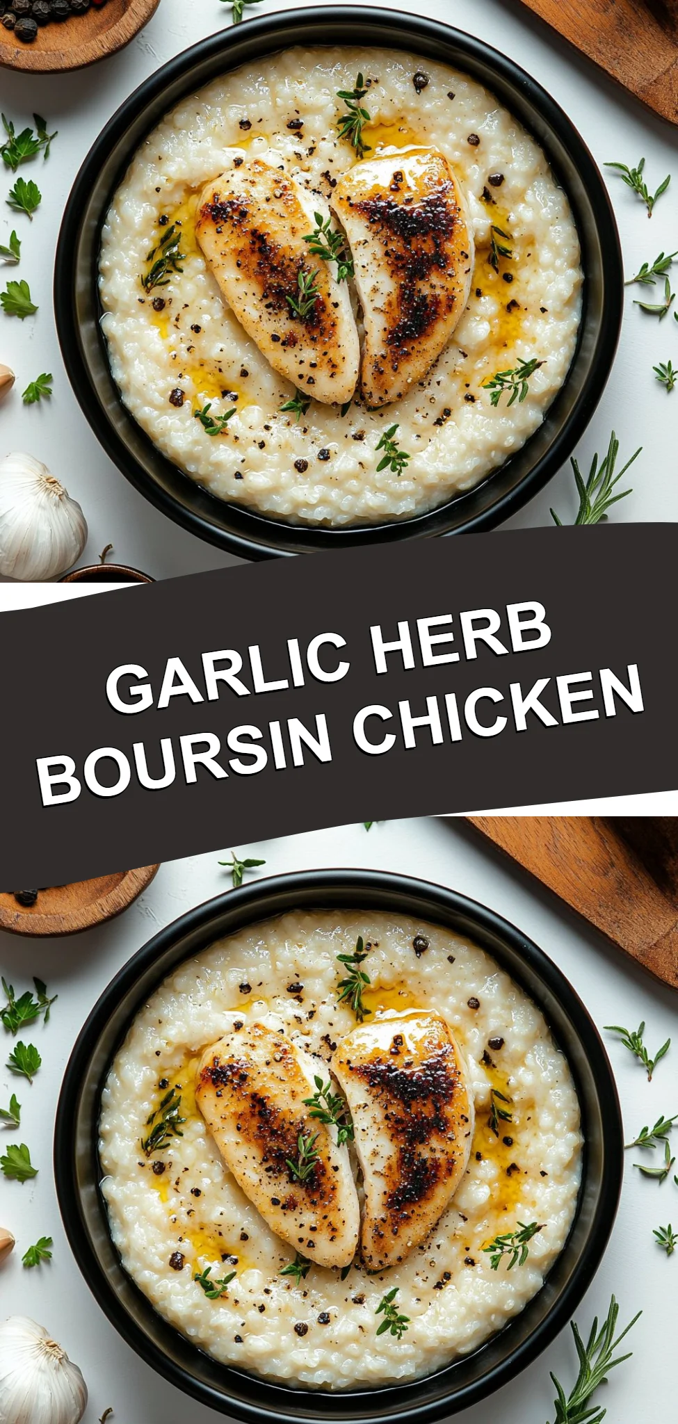 Garlic Herb Boursin Chicken