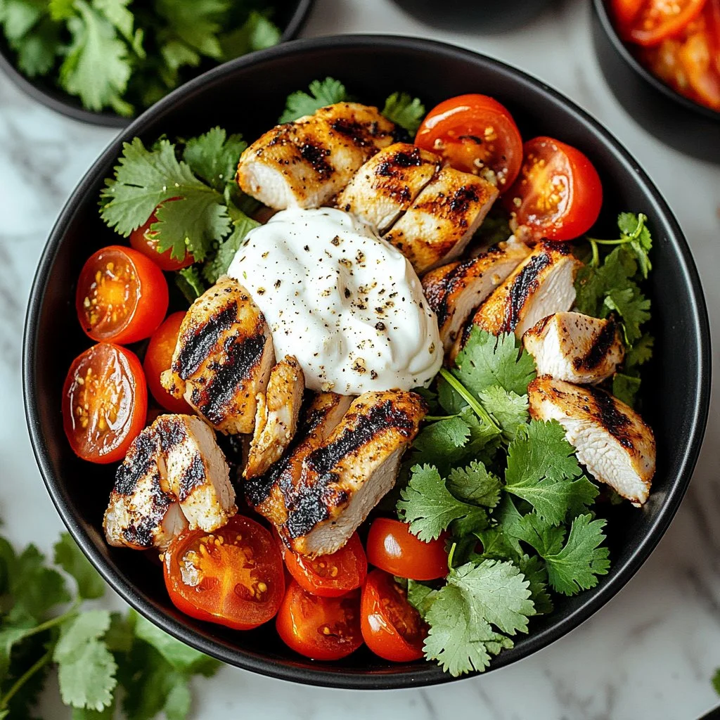 Delicious Garlic-Infused Chicken Wrap served with fresh vegetables and sauce