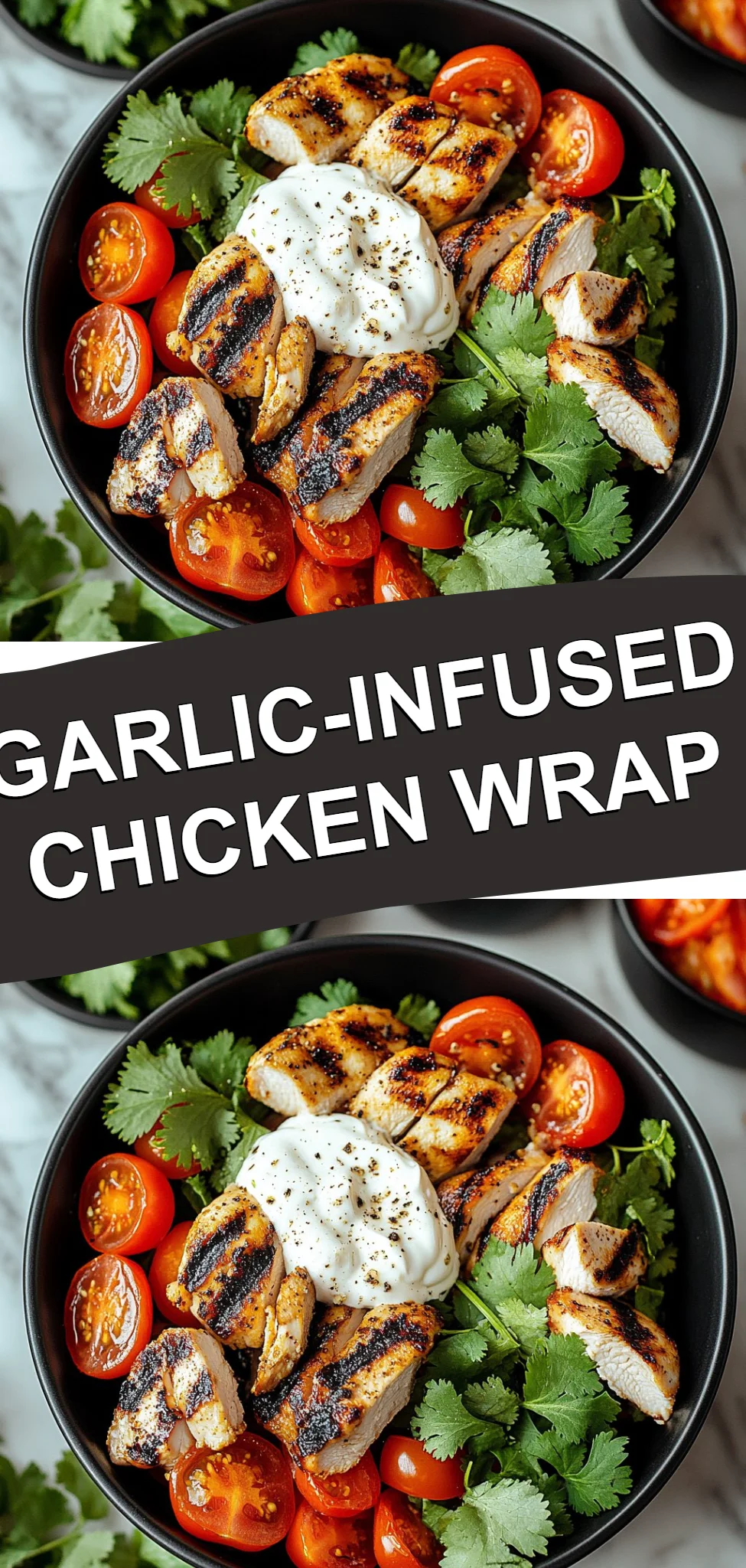 Garlic-Infused Chicken Wrap