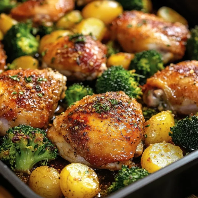 Garlic Parmesan Chicken on a sheet pan with roasted vegetables