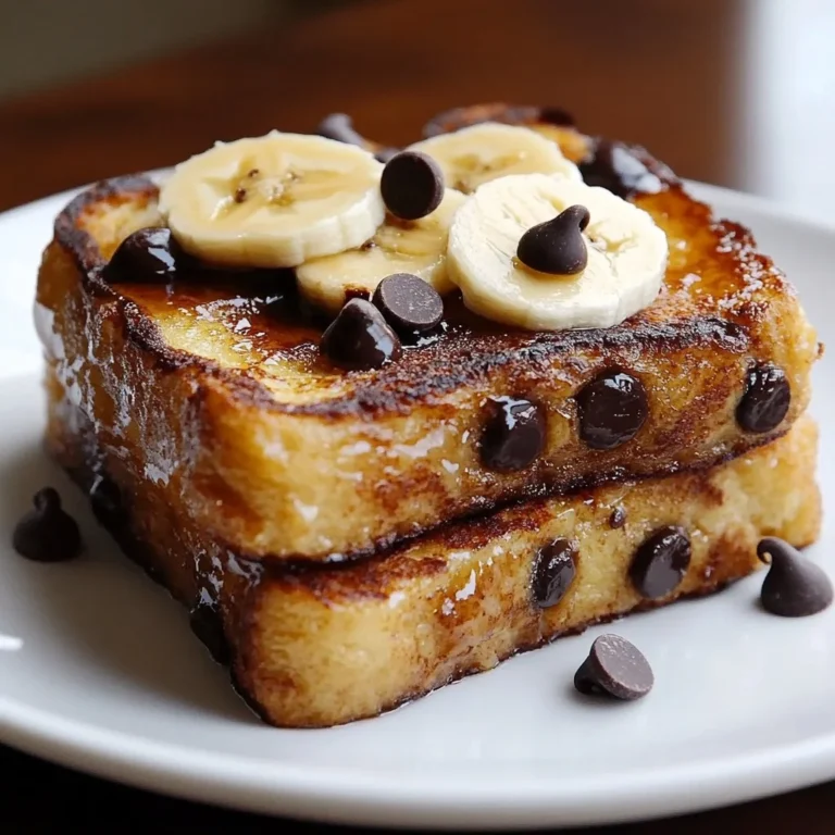 Delicious gluten-free banana pancake bake topped with syrup and bananas.
