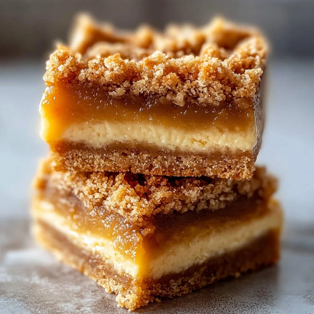Graham cracker butterscotch cheesecake bars topped with drizzled caramel