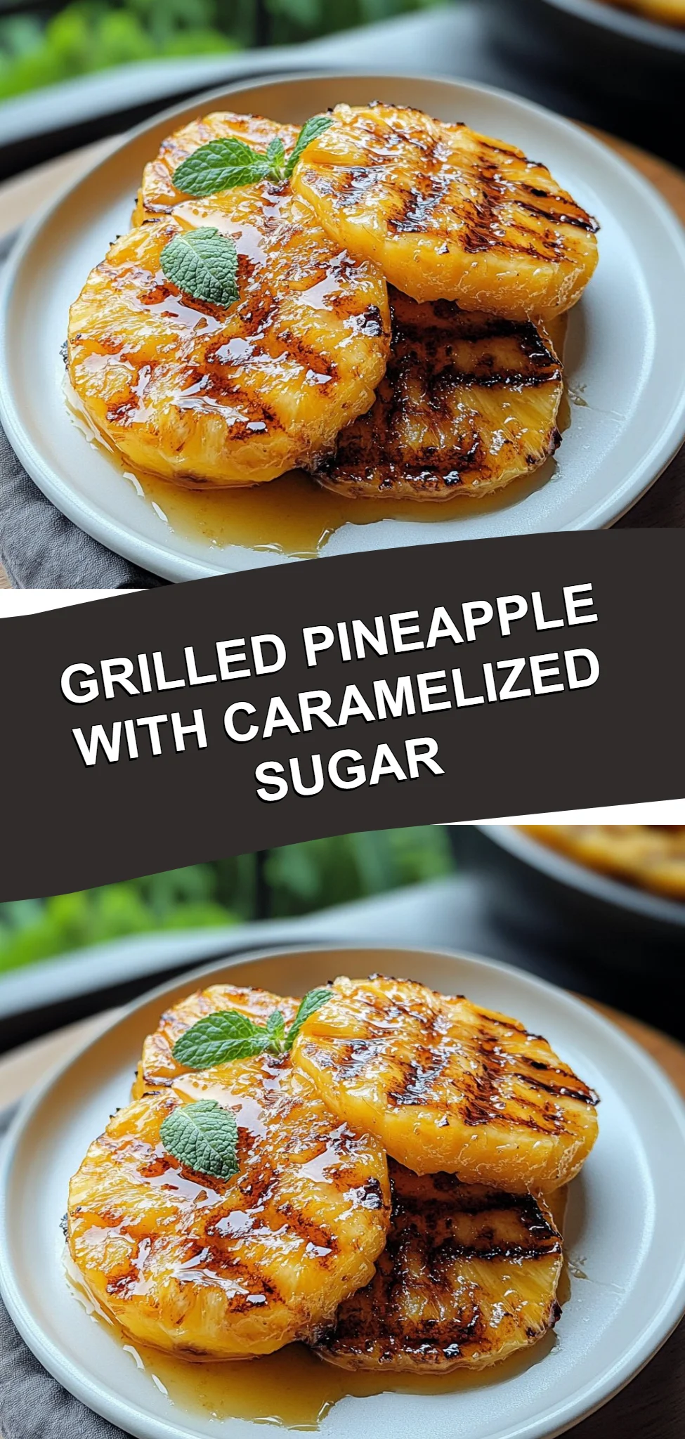 Grilled Pineapple with Caramelized Sugar